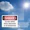 Signmission Do Not Open While Machine Is In Operation Danger Sign, Vinyl Decal, 10in W x 7in L, 2PK OS-2PACK-DS-D-710-L-1847 - alternate 6